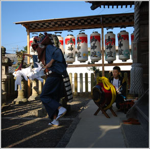 栗笠福地神社例祭の画像