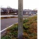 栗笠　九里半街道道標、1994年、村西の金草川堤上